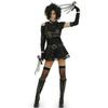Edward Scissorhands Cosplay Costume With Polyester Fabric For Halloween Party And Theater Performance