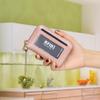 Genuine Leather Men Women Rfid Credit Card Holder Small Zipper Wallet Solid Coin Purse Key Ring ID Pocard Slot Mini Money Bag