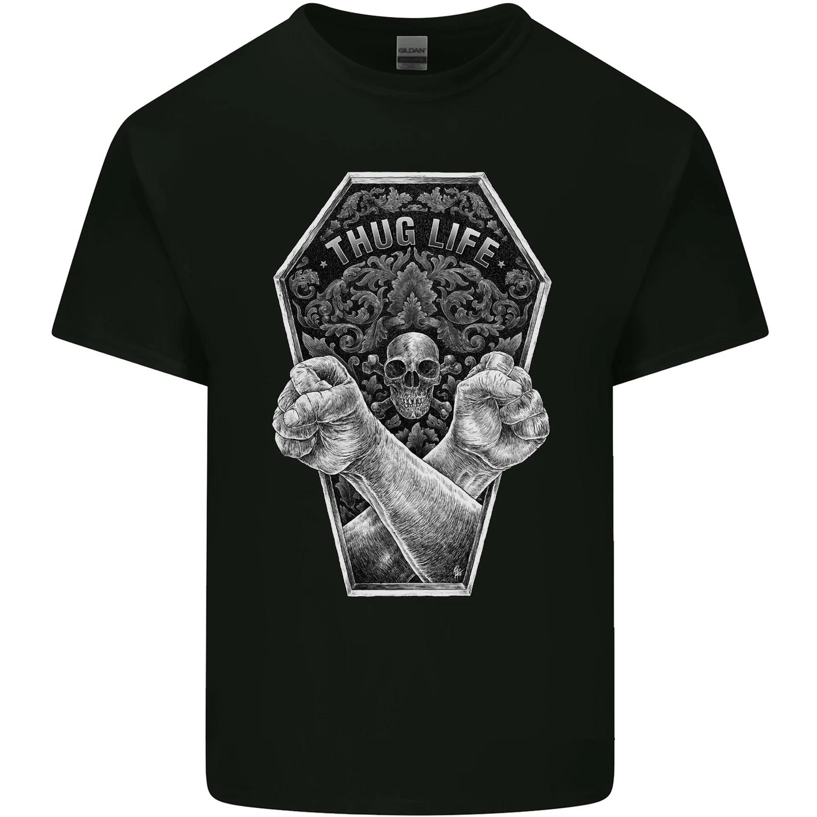 Thug Life Skulls Kids T-Shirt Childrens 4XL