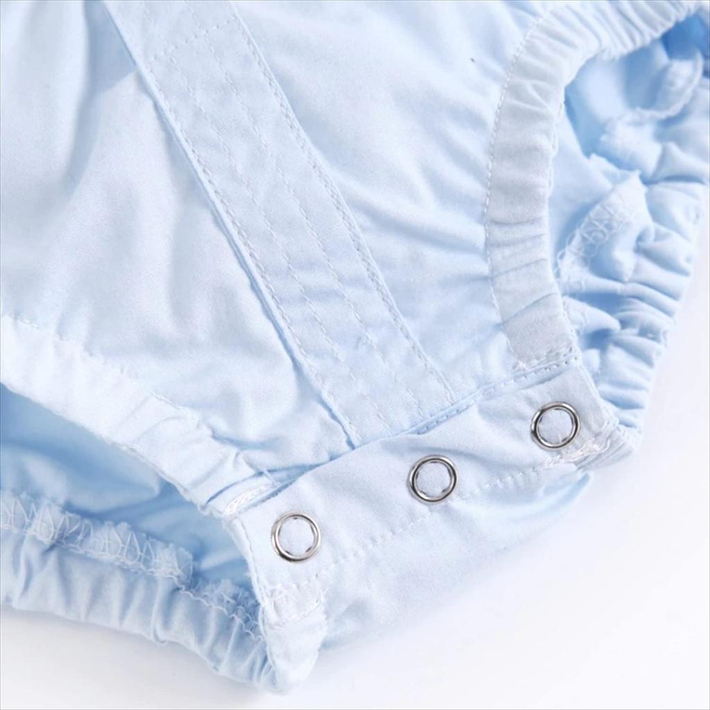 Rompers Jumpsuits for Baby Boys Clothing Short Sleeve Buttons Years Old Cotton Fashion Collared 9378 Blue 18Month [Misia Luxury] Children's