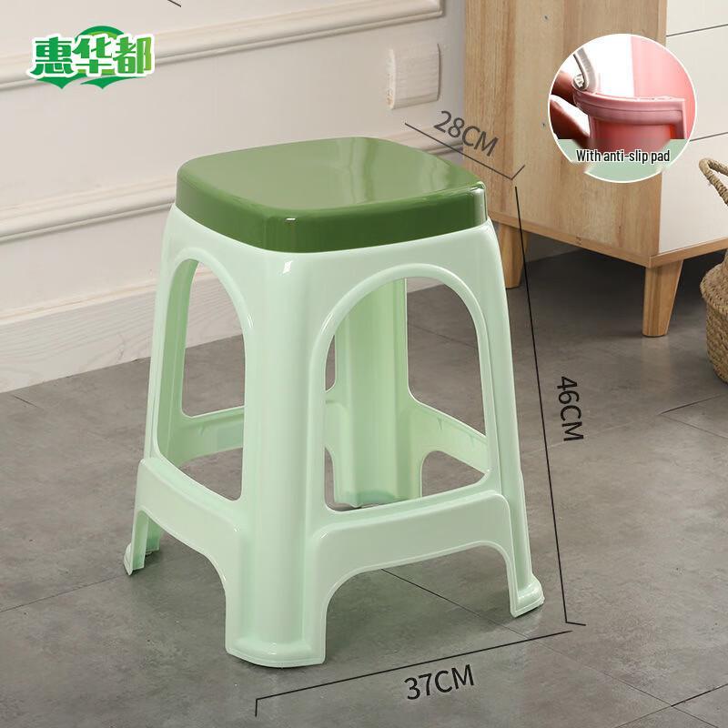 HUIHUADU Durable Non-Slip Plastic Stool