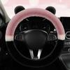 Car Steering Wheel Cover, Winter Plush Handle Cover, Warm Handle Cover, Cute Handle Cover for Girls, Cartoon Handle Cover