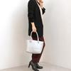 Cowhide Eyelet Tote Bag S