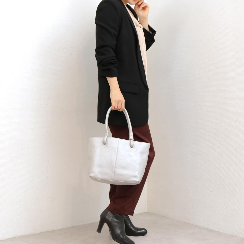 Cowhide Eyelet Tote Bag S