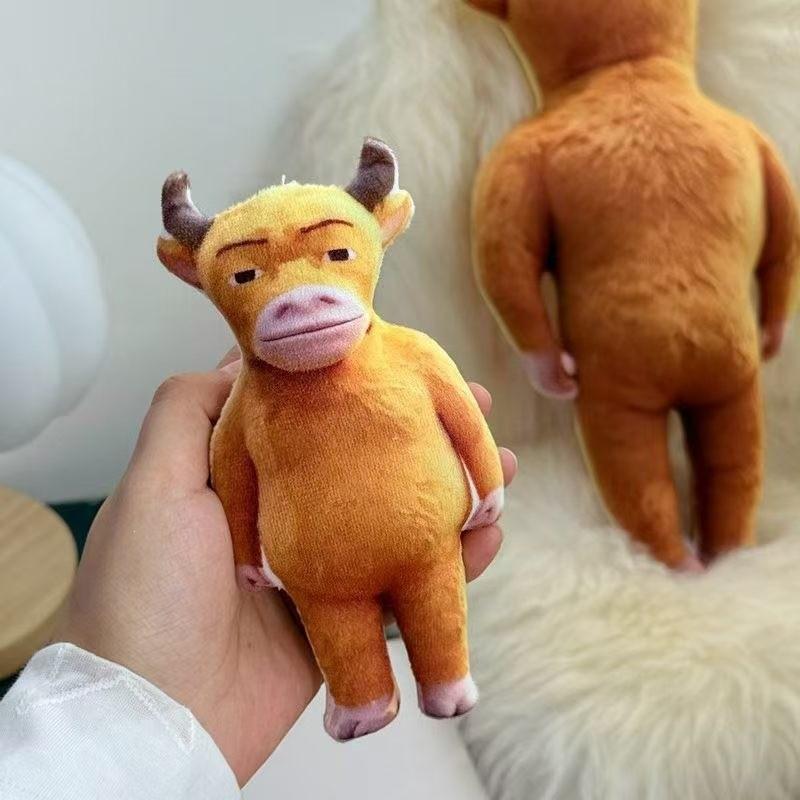 Niu Lai Animal Plush Toy With Pp Cotton Material For Kids And Gift Giving