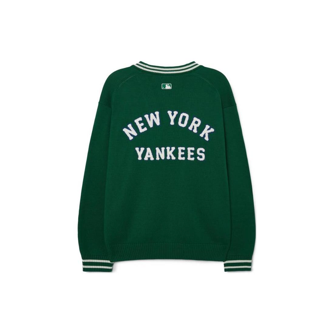 MLB New York Yankees Knitwear Unisex Green Crew Neck Moderate Other 3AKCV0131-50GNP M