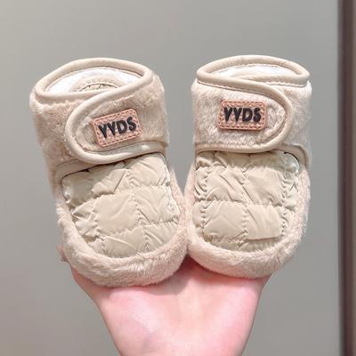 Winter Baby Kleinkind Rutschfeste Baumwollschuhe mit Fleece-Futter für Jungen & Mädchen (0-1 Jahr)