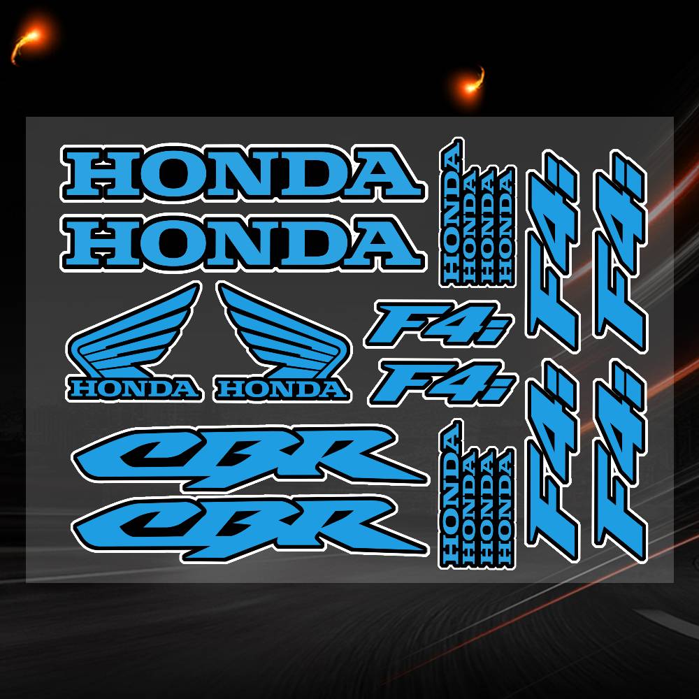 BLUE HONDA-S Decal Set High Quality Printed and Cut Stickers Motorcycle Sticker ZB4