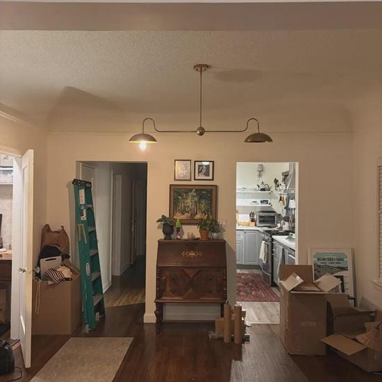 Handmade Sputnik Wall Sconce Brushed Brass Shade, Mid-Century Modern Entryways, Hallways, Bedrooms, Office, Home Decor Gift