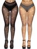 Diamond Fishnet Panty for Ladies Sexy Transparent Thermal Breathable Thin Knitted Stockings
