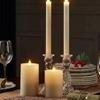 Moving Flame Taper Candles With Remote And Timer, Flameless LED Candlesticks Flickering With Moving Wick, Christmas Decorations