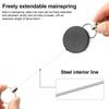 4cm ID Badge Holder Retractable Carabiner Clip Anti-Lost Anti-Lost Key Ring