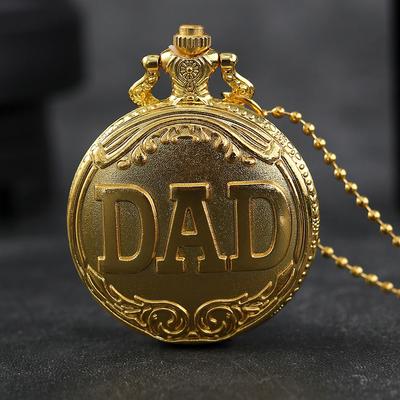 Klassische Herrenuhren Vintage Herren Quarz Taschenuhr Männer Halskette Uhr