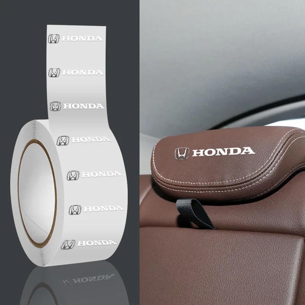 Honda Car Logo Stickers, 3D Metallic Texture Emblem Badge for Steering Wheel Dashboard Door Handle, for All Honda Models
