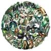 50 Sheets Forest Witch PET Stickers for Scrapbooks, DIY Projects, Water Cups, Phone Cases, and Collages