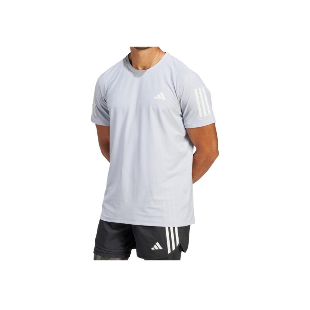 adidas Own The Run T-Shirt Halo Silver Men Streetwear IN1501