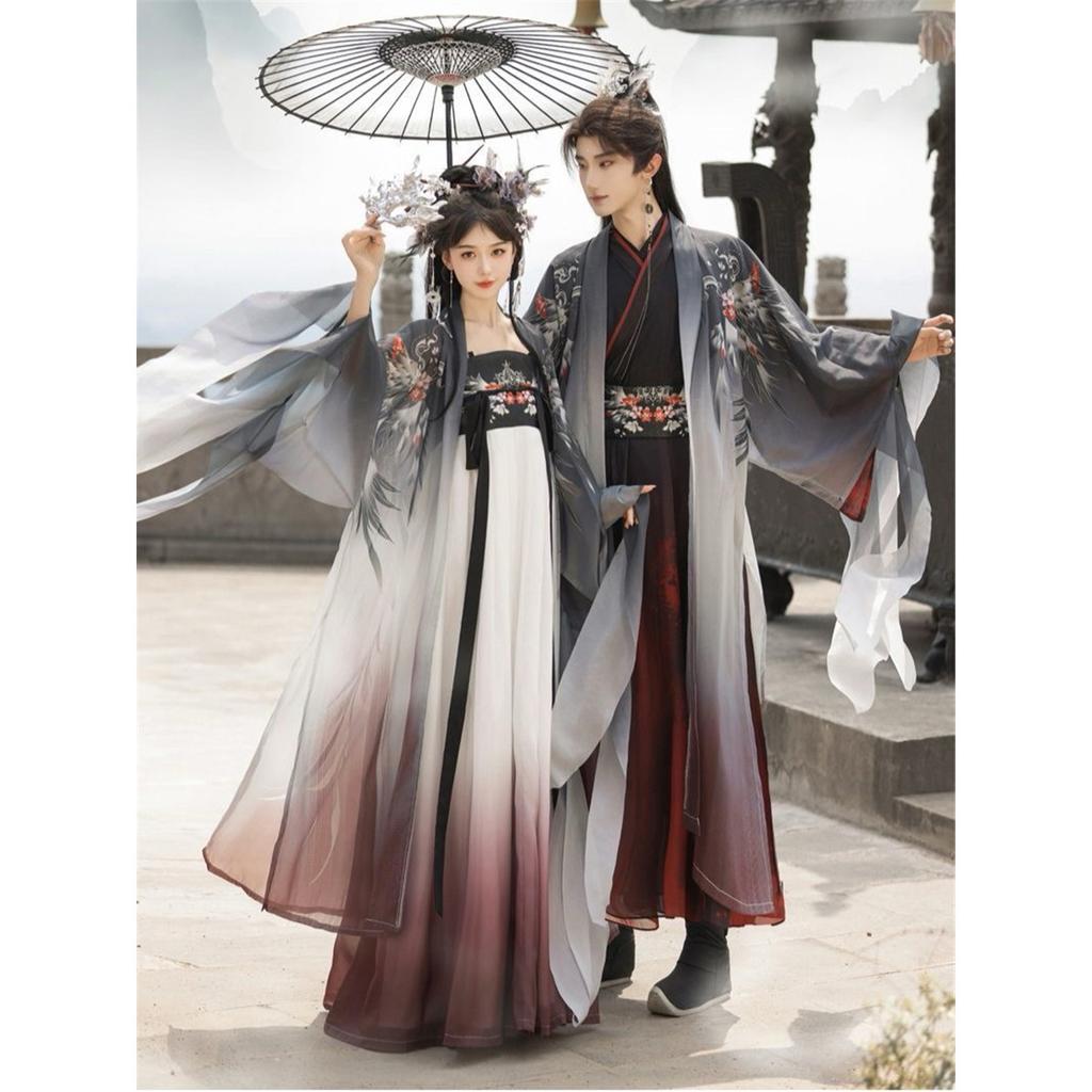 Chinesischer Wei Jin Dynastie Stil Hanfu Für Männer Und Frauen Mythische Serie Set Für Paare