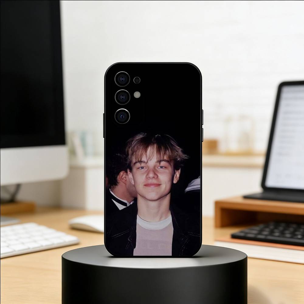 Leonardo DiCaprio Phone Case Black Silicone Soft For Samsung S25,S24,S21,S22,S23,S30,Ultra,S20,Plus,Fe,Lite