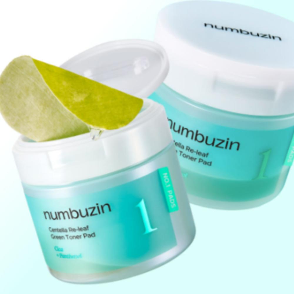 Numbersin №1 Cica Fresh-Madegreen Тонер-пэды Дуо – 70 пэдов × 2