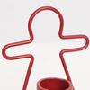 Red Green Candle Hplder Gingerbread Man Candlestick Mini Iron Christmas Candlestick