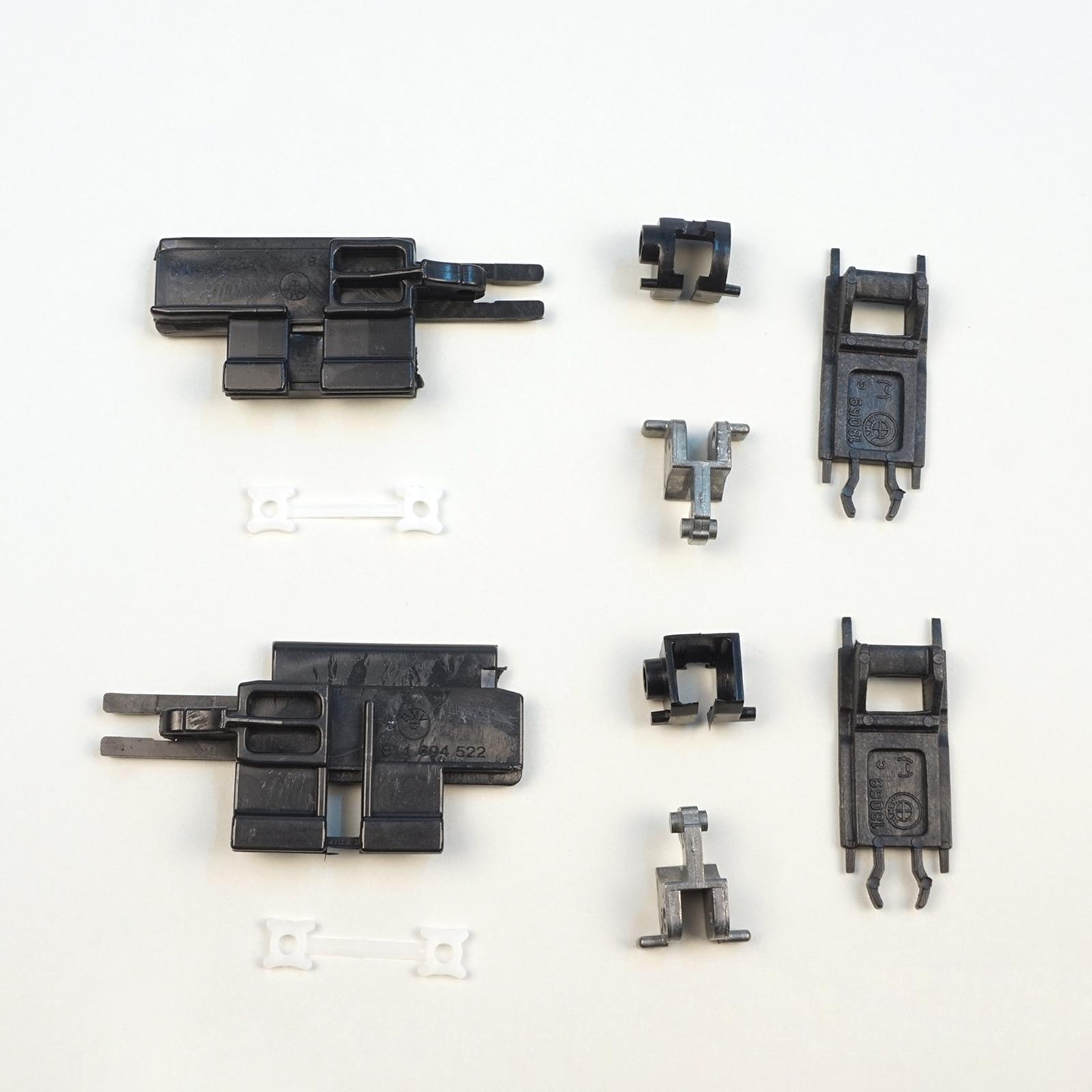 

ESR676 10 Pieces Sunroof Slider Guide Rail Left Right Bracket Clips Set for BMW 5 Series E39 1996-2003 4/5 Door X5 E53 2000-2006 811694522 811694523