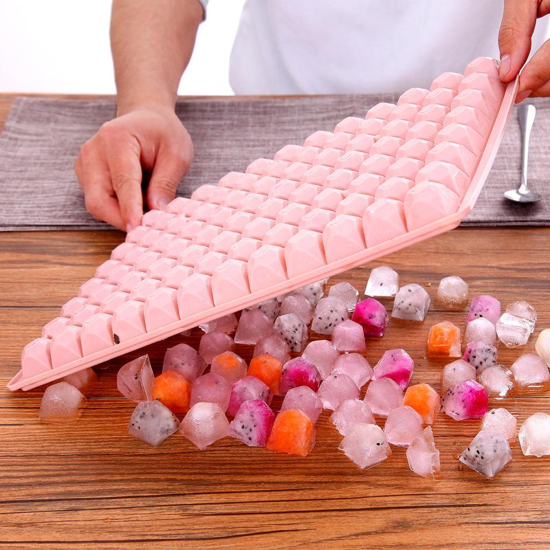 96/60 Grids Ice Cube Tray Diamond Shapes Ice Cube Maker Mold Whiskey Cocktail Summer Party Bar Accessories