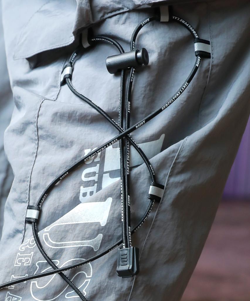 BAUST Logo String Active Cargo Pocket Jogger Pants [Gray]