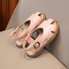 Summer Kids Closed-Toe Hollow Out Beach Sandals, Soft Sole Casual Princess Shoes for Boys and Girls