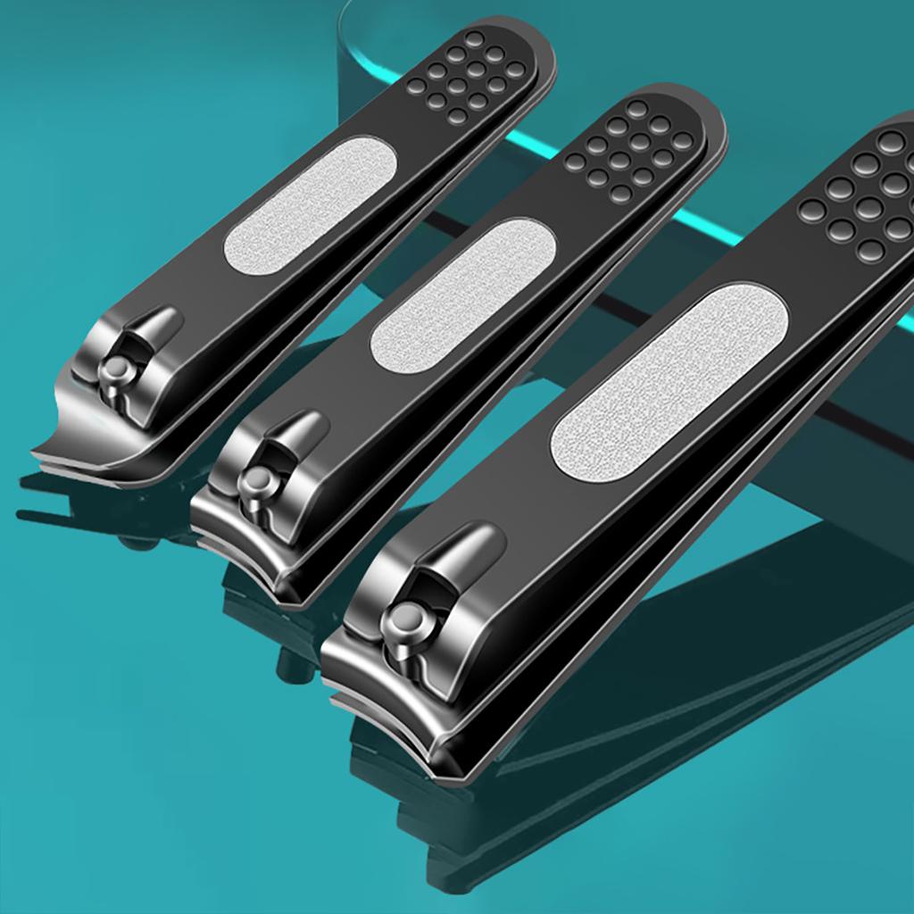 3 Stück Edelstahl Schwarz Nagelknipser Multi-Style Nagelzangen für Maniküre Professionelle Wiederverwendbare Fingernagel-Schneidewerkzeuge