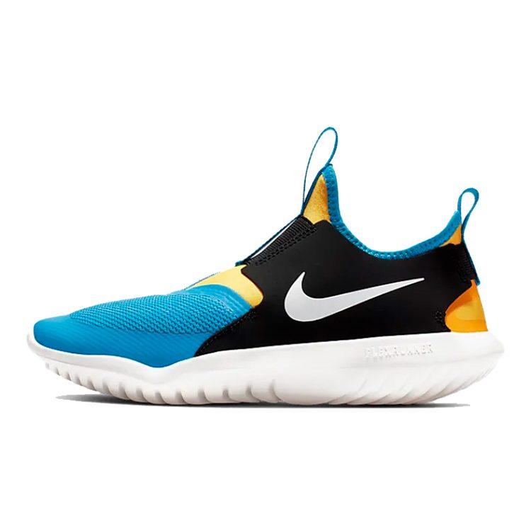 Nike Flex Runner 'Black Blue' GS AT4662-401