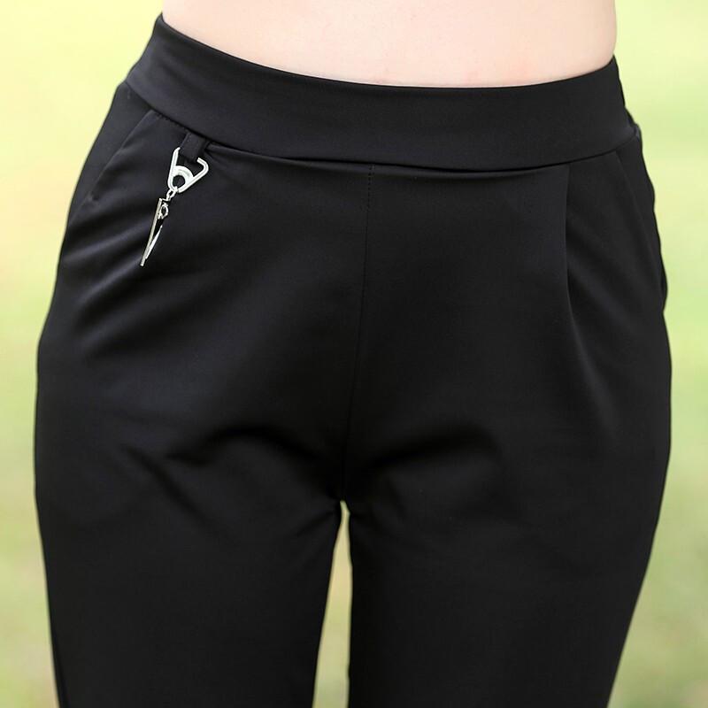 Women's High-Waist Straight Leg Capri Pants