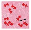 Yamamoto Jin Shoten Jacquard Embroidered Pink A Taisho Japanese Elegant Hand Made In Japan Towel, Goldfish, [3848-A], Romance, Pattern, Towel,