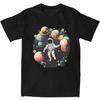 Astronaut In Space T-Shirt Men Planets Solar System Vintage  T Shirts Summer Comfortable Harajuku Tees Print Oversize Tops