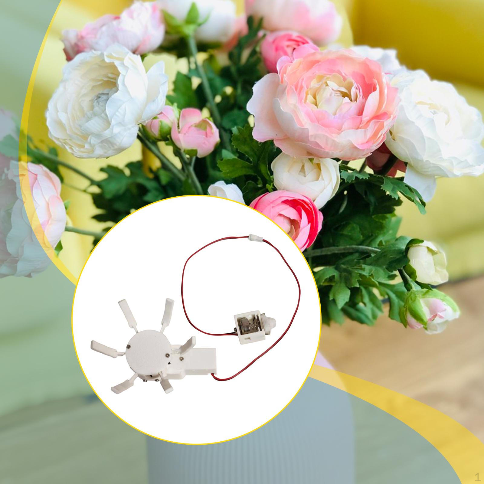 

Artificial Flower Automatic Open Closing Motor Crafting Supplies Easy Installation Compact білий