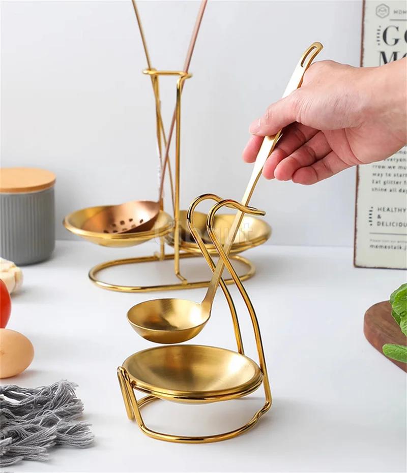 Gadget Multifunctional Portable Spoon Rest for Hotpot Restaurant Food Restaurant Utensil Household Upright Ladle Holder Kitchen