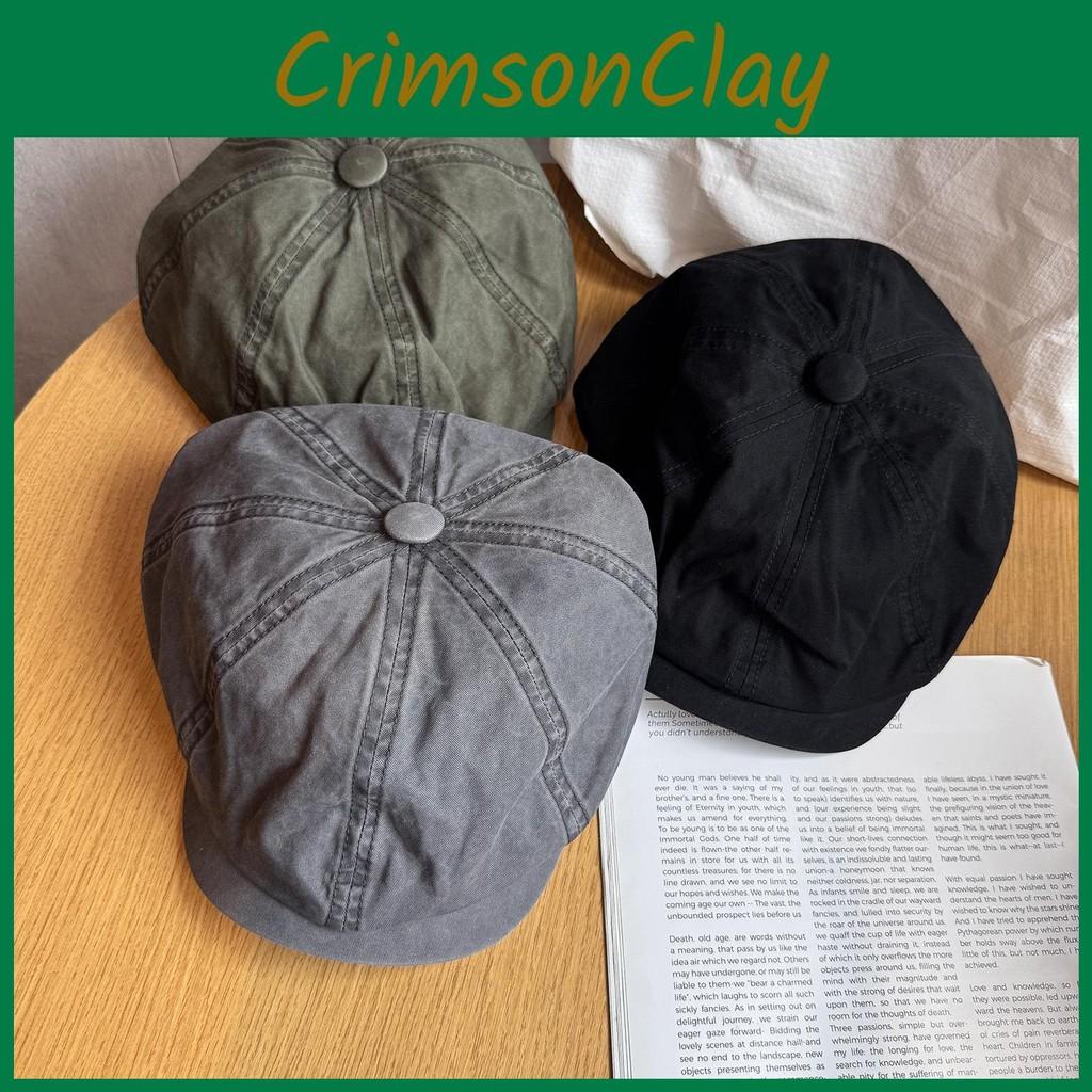 Color Solid Retro Minimalist Style Cotton Baseball Cap Sunshade Women Teens