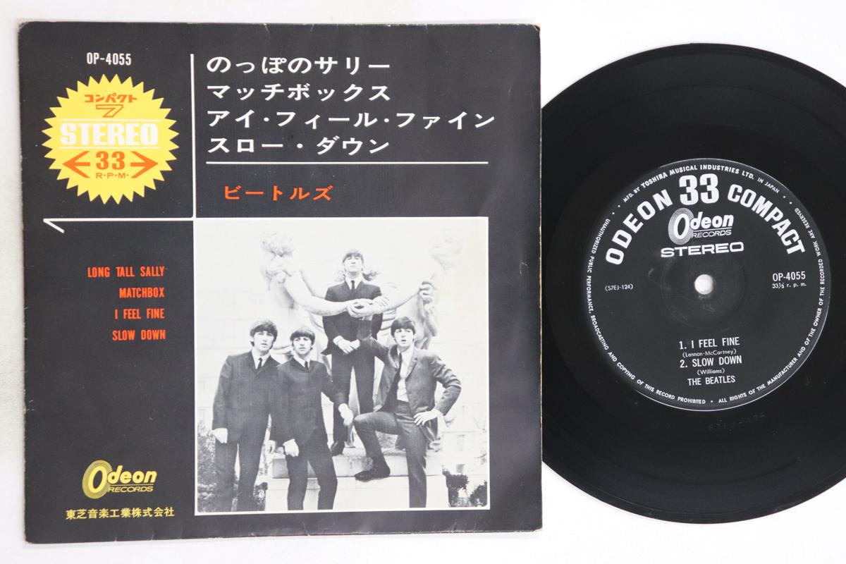 

7-дюймовая пластинка BEATLES - Long Tall Sally / I Feel Fine OP4055 ODEON 1965 Япония Рок Б/У