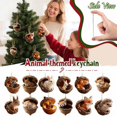 Christmas Decoration Pendant Christmas Tree Christmas Tree And Gift Box Decoration