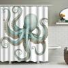Octopus Shower Curtain Extra Large Bath Decor For Modern Kitchens Bathrooms Printed In Hd, Waterproof Fabric