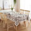Polyester Cotton Map English Newspaper Lace Tablecloth Coffee Table Tablecloth Table Cloth Cover Towel