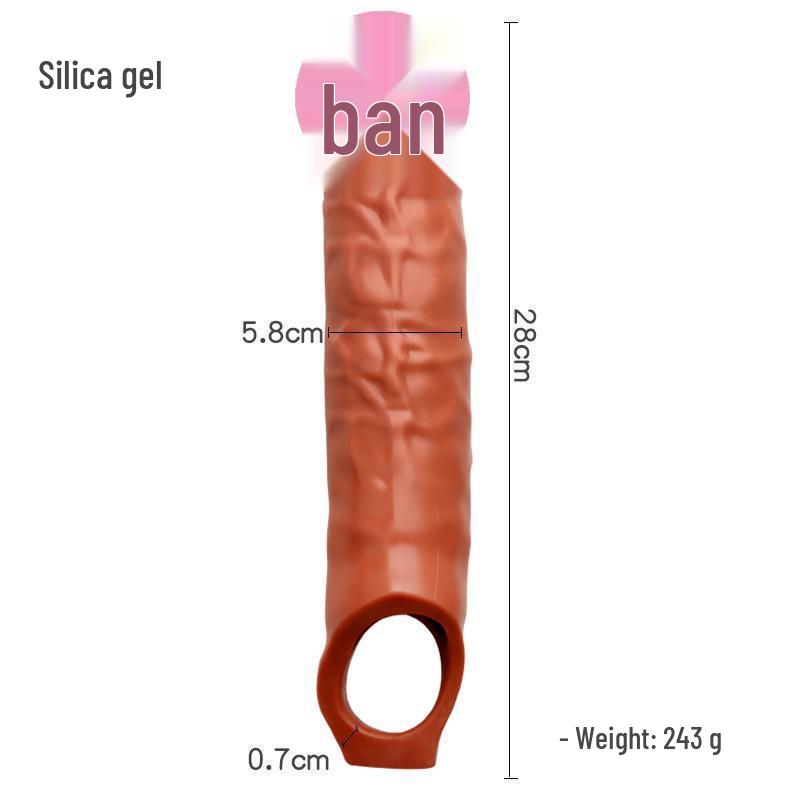 Armor Man Mânecă Extensie Penis Dinte de Lup de Cristal pentru Cupluri