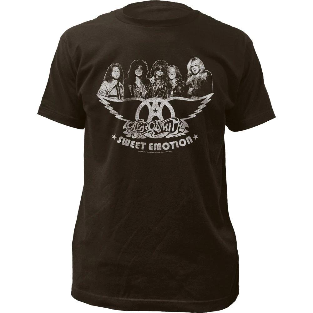 Aerosmith Sweet Emotion Mens T Shirt Music Classic Concert Rock Band Tee Black S