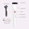 Electric Eyelash Curler 3 Heated Mode Handheld Rechargeable Long Lasting Eyelash Curler with Cleaning Brush White