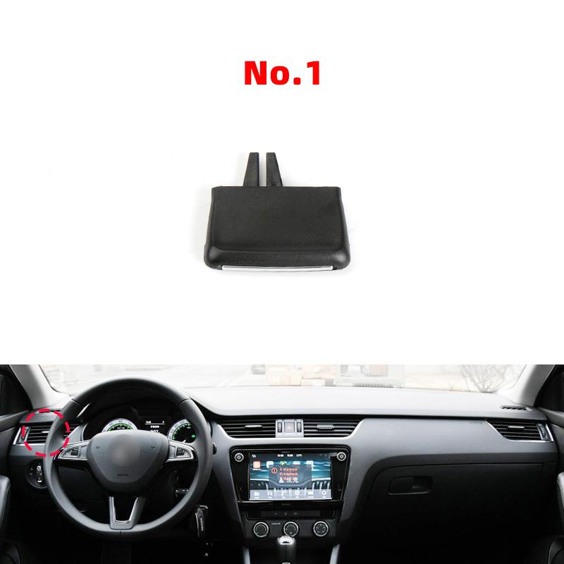 New Adjustment Plectrum Knob Dash Air Vent Grill Pick Trim Silde Cilp For Skoda Octavia 3 MK3 A7 2018 2019 2020 2015 2016 2017