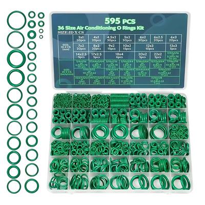 595Pcs Air Conditioning O Ring Repair Box Kit Assortment Set 36 Size O-Type Sealing Rubber Ring Rubber Accessories