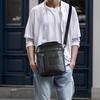 Herren Echtleder Vertikale Umhängetasche - Multifunktionale High-End Schultertasche für den lässigen Pendelverkehr