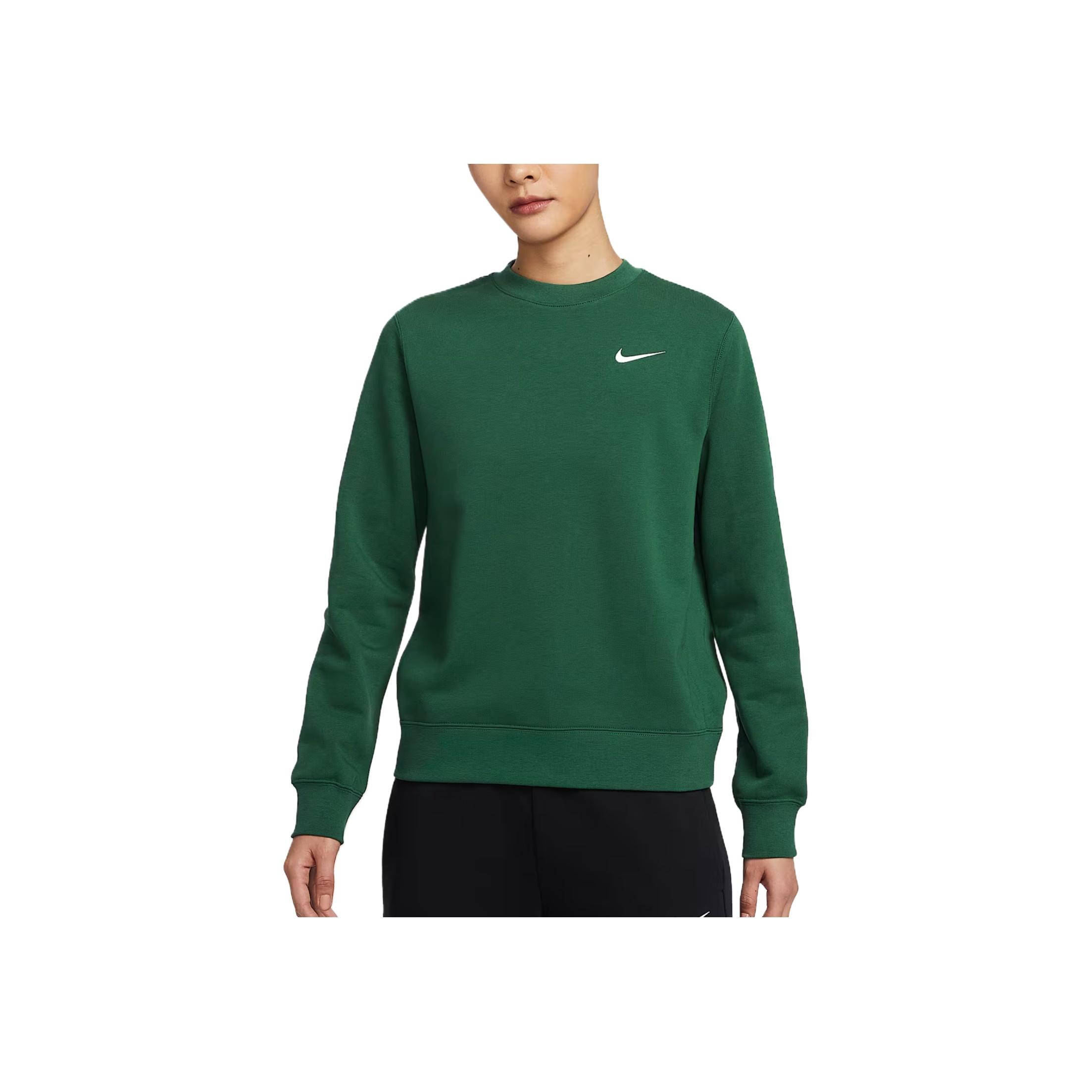 

Nike Командный клуб Удобный Универсальный Модный Трендовый Свитшот с круглым вырезом Женский свитшот Каньонно-зеленый IB8752-341 XS