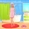 7 Stück 30 cm Puppenkleidung und Schuhe = 4 Pyjamas 1 Bademantel 2 Hausschuhe Handgemachtes Spielzeug Geburtstags-Weihnachtsgeschenk, Rollenspiel-Spielzeug