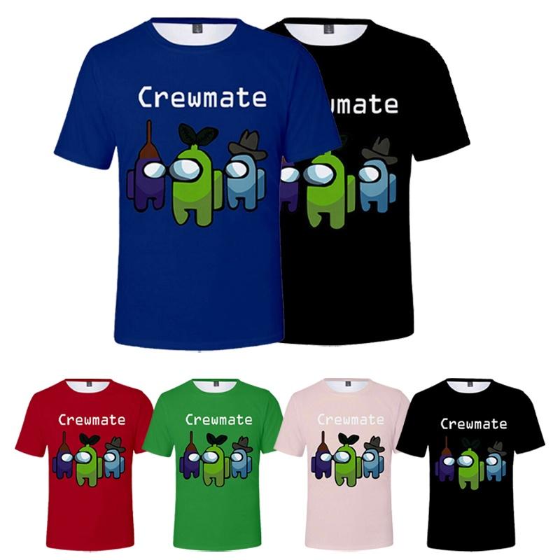 Hra Among Us Tričko Podvodník Posádka Dětské Krátký Rukáv Kulatý Výstřih Tričko jako Dárek