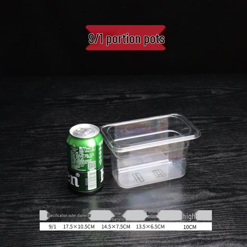 Xiangdong Acrylic PC Plastic Rectangular Portion Pan